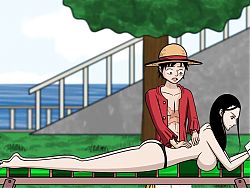 One Slice of Lust (One Piece) Part 3 Nico Robin Naked Body taking Sun By LoveSkySan